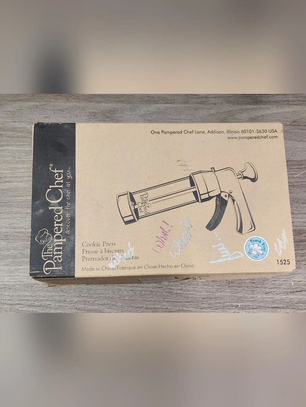 Pampered Chef Cookie Press #1525